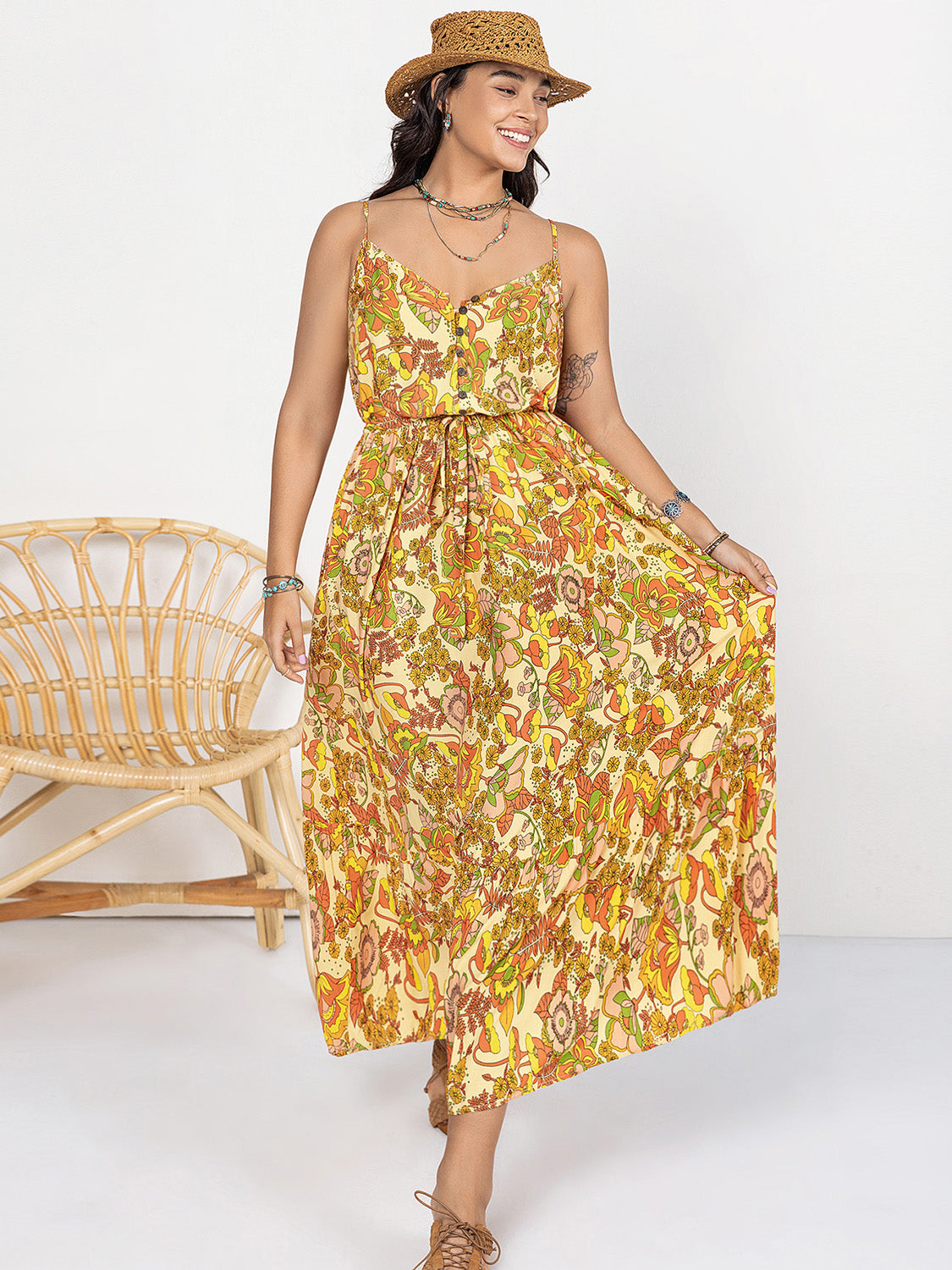 Retro Vibes Sundress - Plus Size