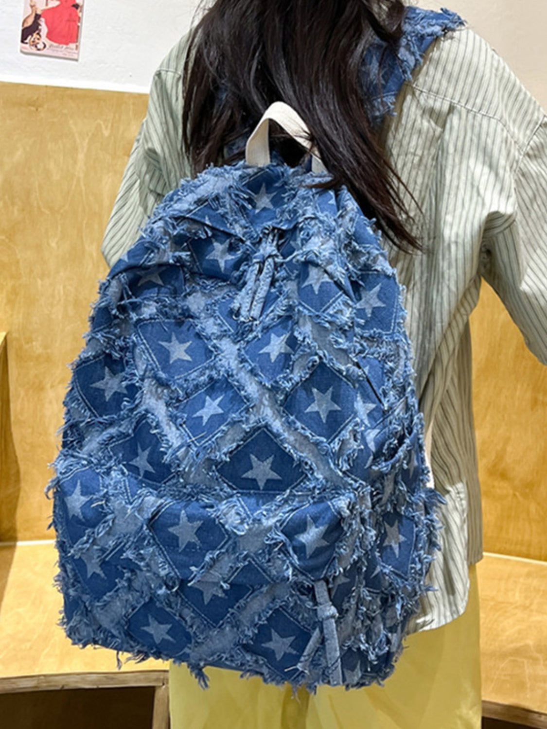 Stargirl Denim Backpack Bag