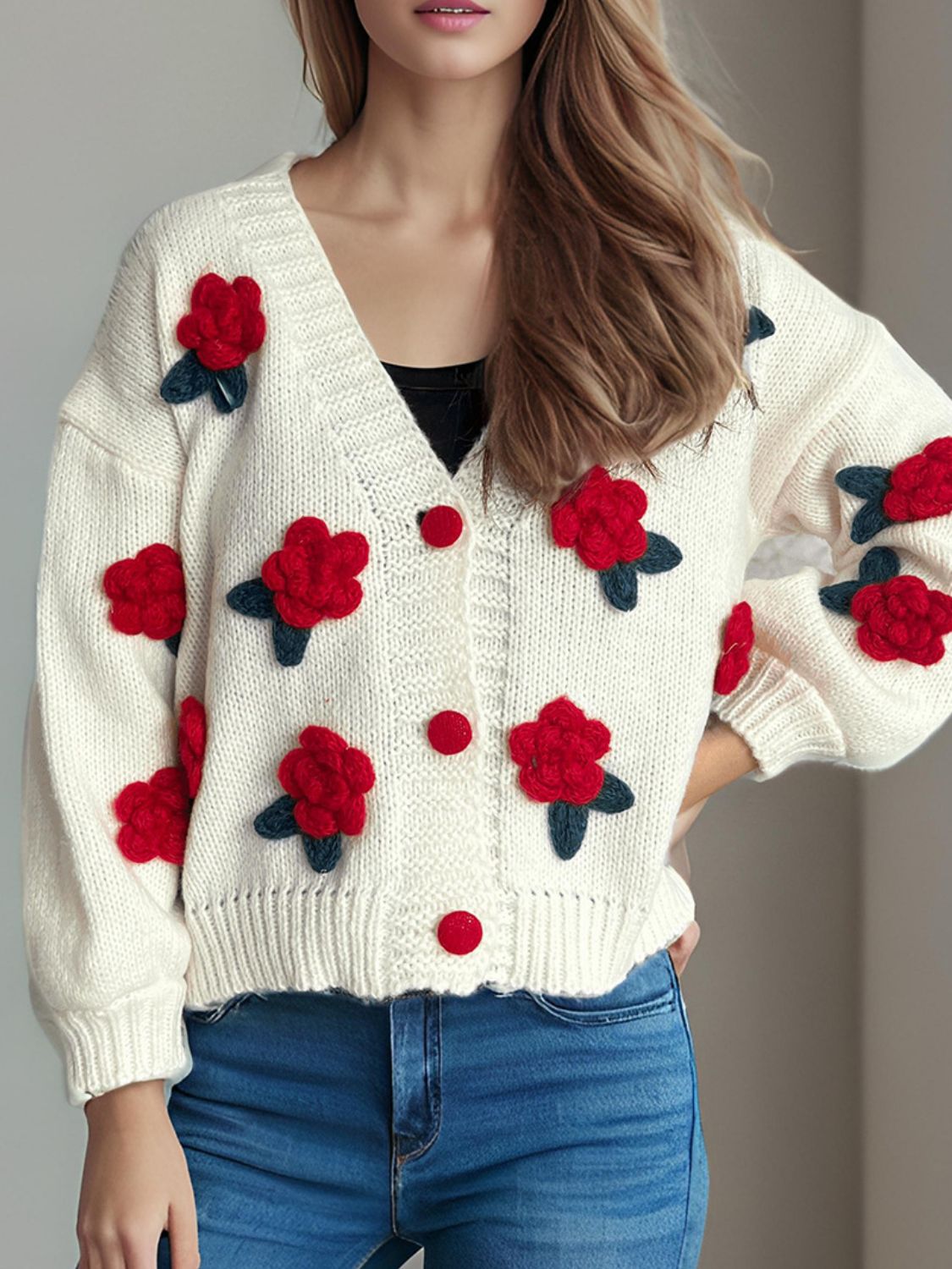 Flowers at the Door Cardigan