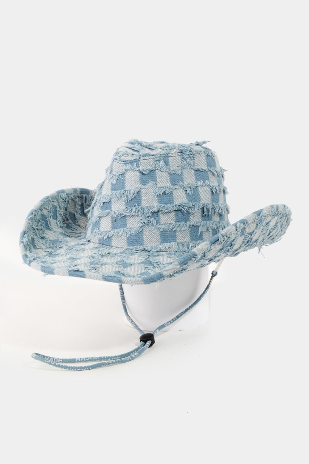 Denim Fame Checkered Cowboy Hat