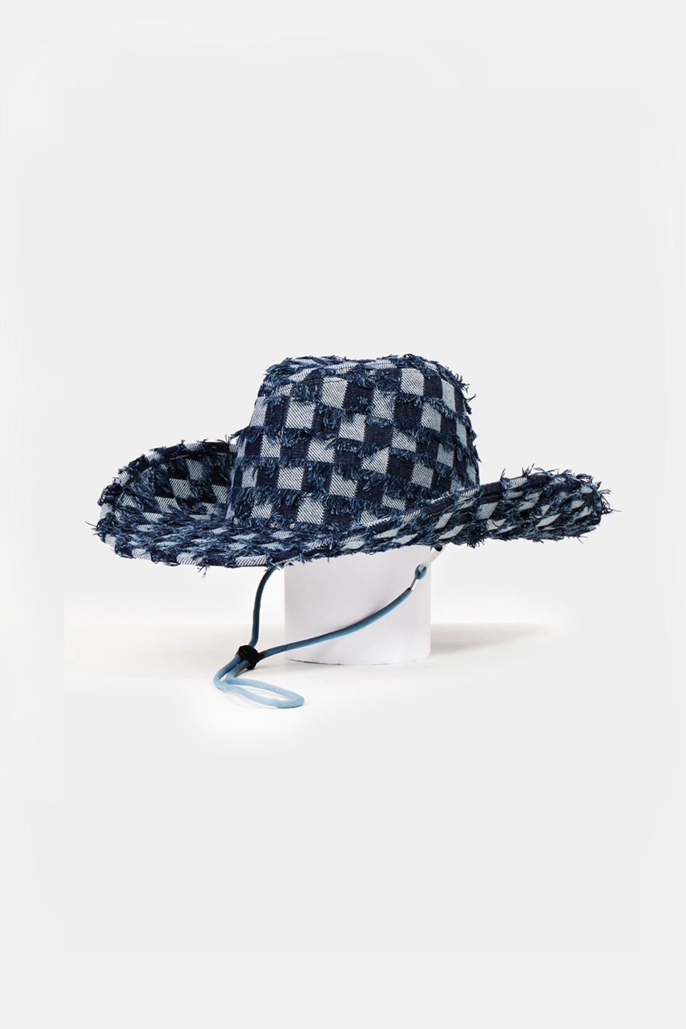 Denim Fame Checkered Cowboy Hat