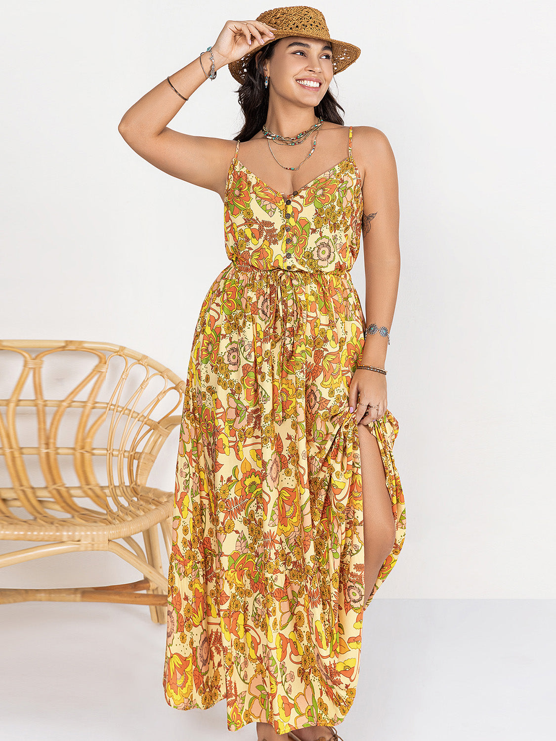 Retro Vibes Sundress - Plus Size