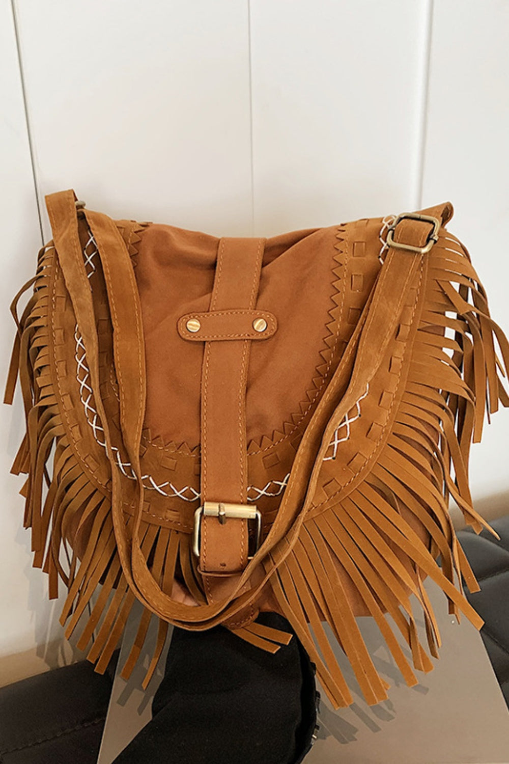 Suede Stranger Fringe Bag