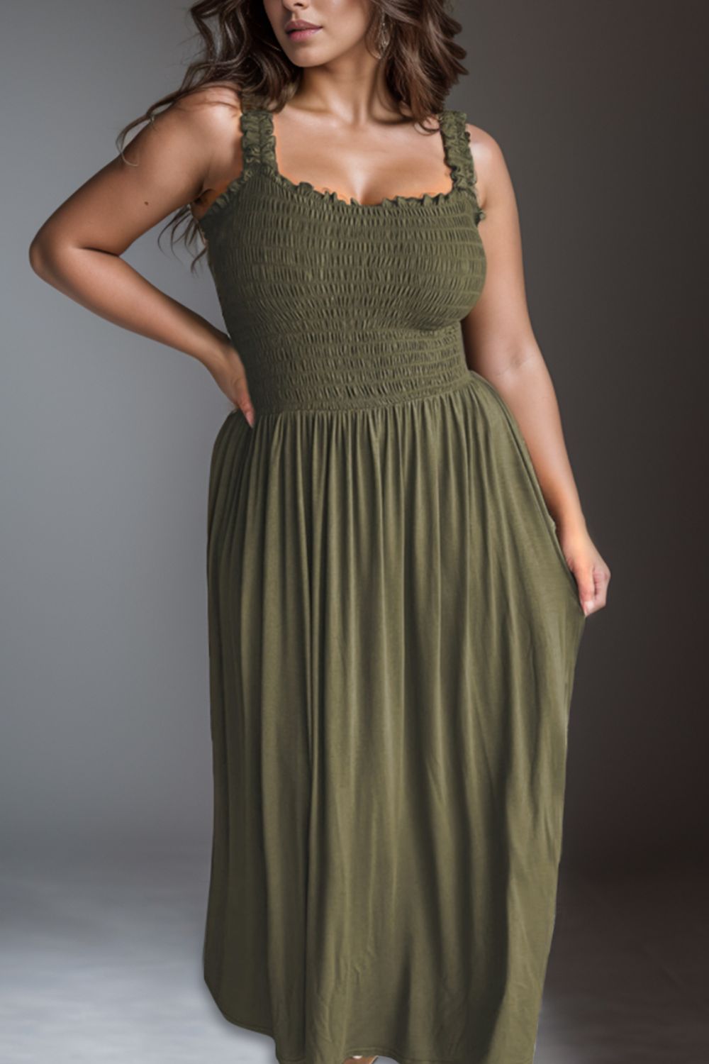 Olive Love Plus Size Maxi Dress