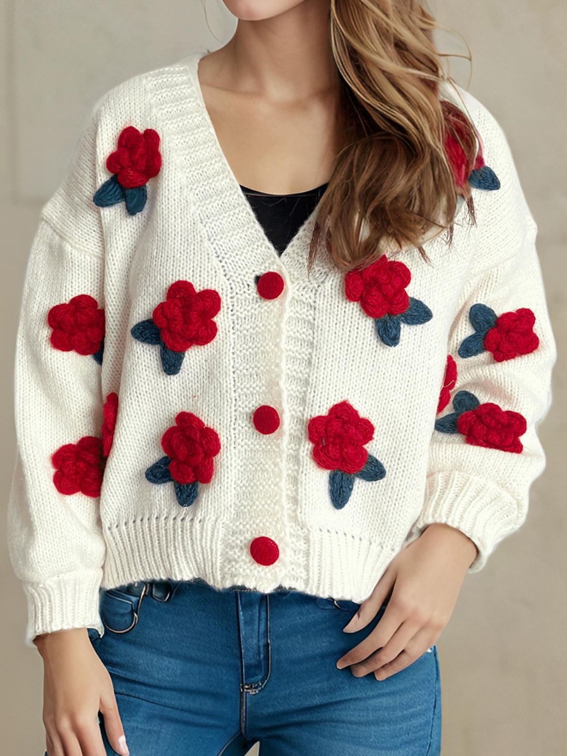 Flowers at the Door Cardigan