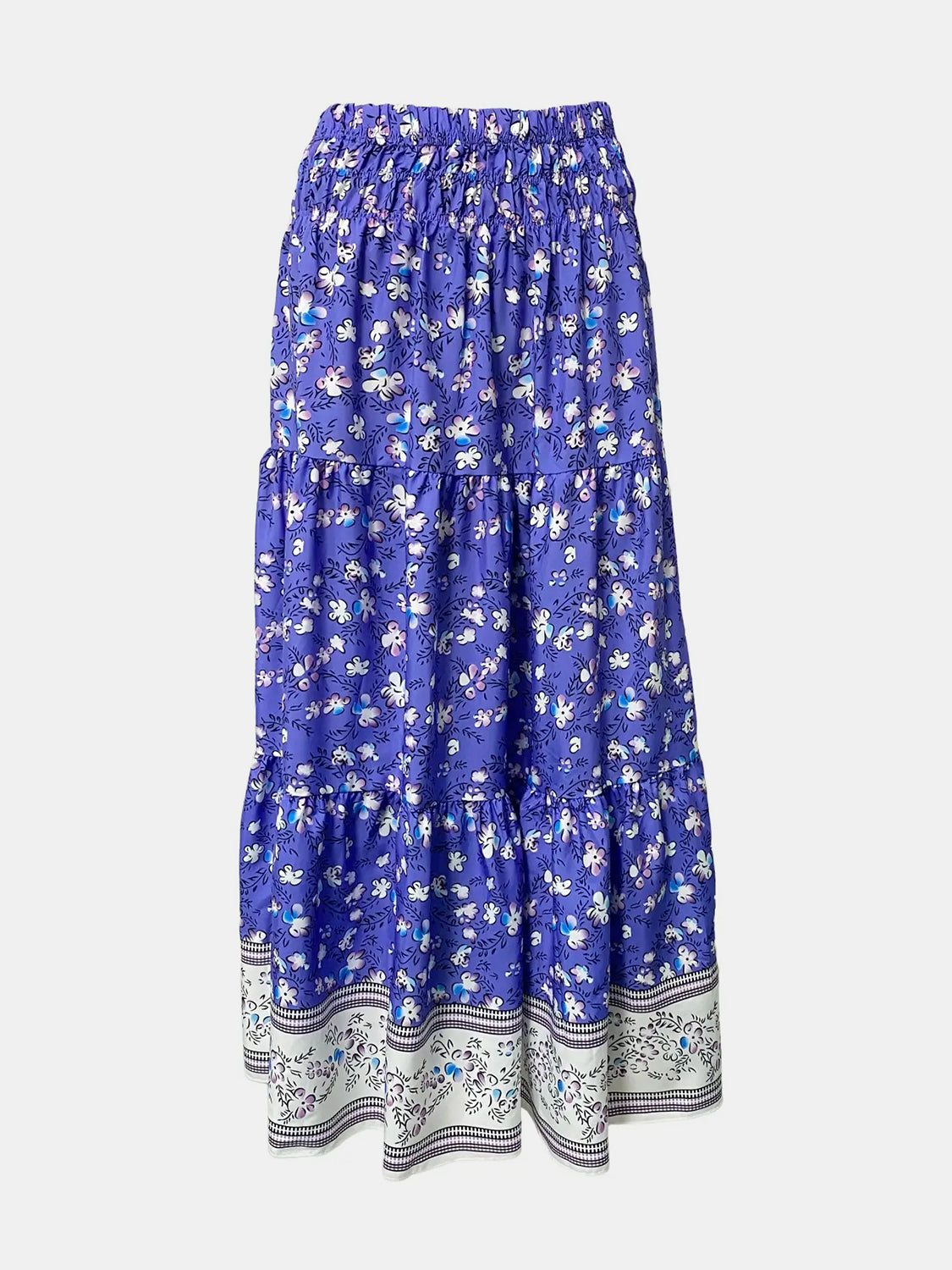 Farmer’s market run Plus Size floral Skirt