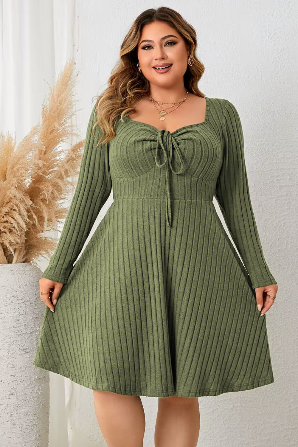 That’s her Plus size Dress