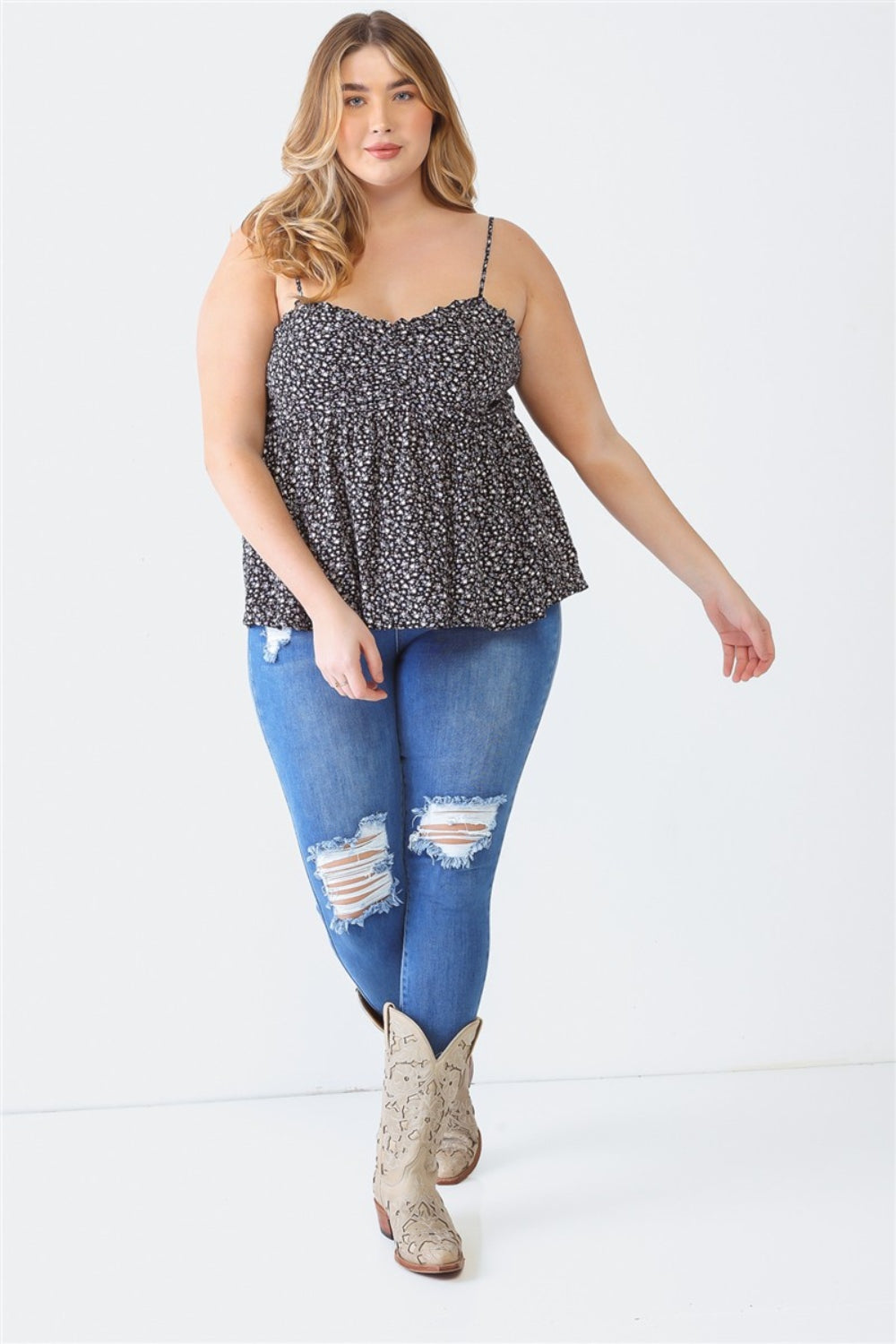 Good days Plus Size Sweetheart Neck Cami