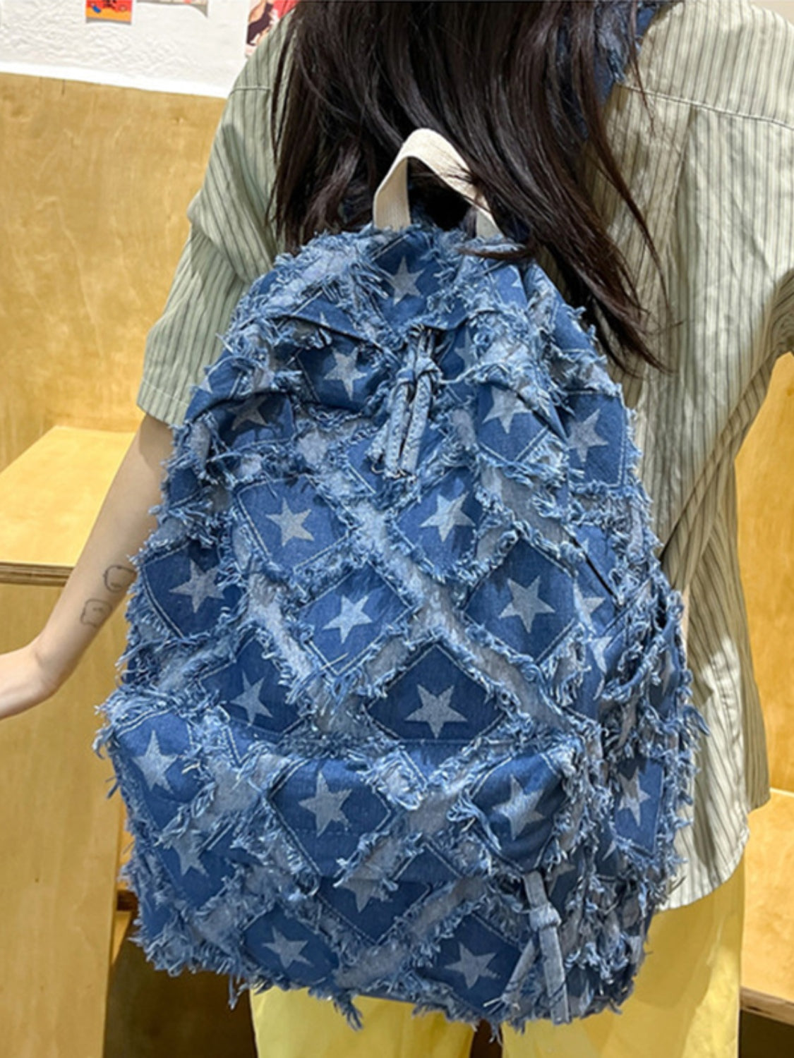 Stargirl Denim Backpack Bag