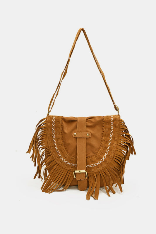 Suede Stranger Fringe Bag