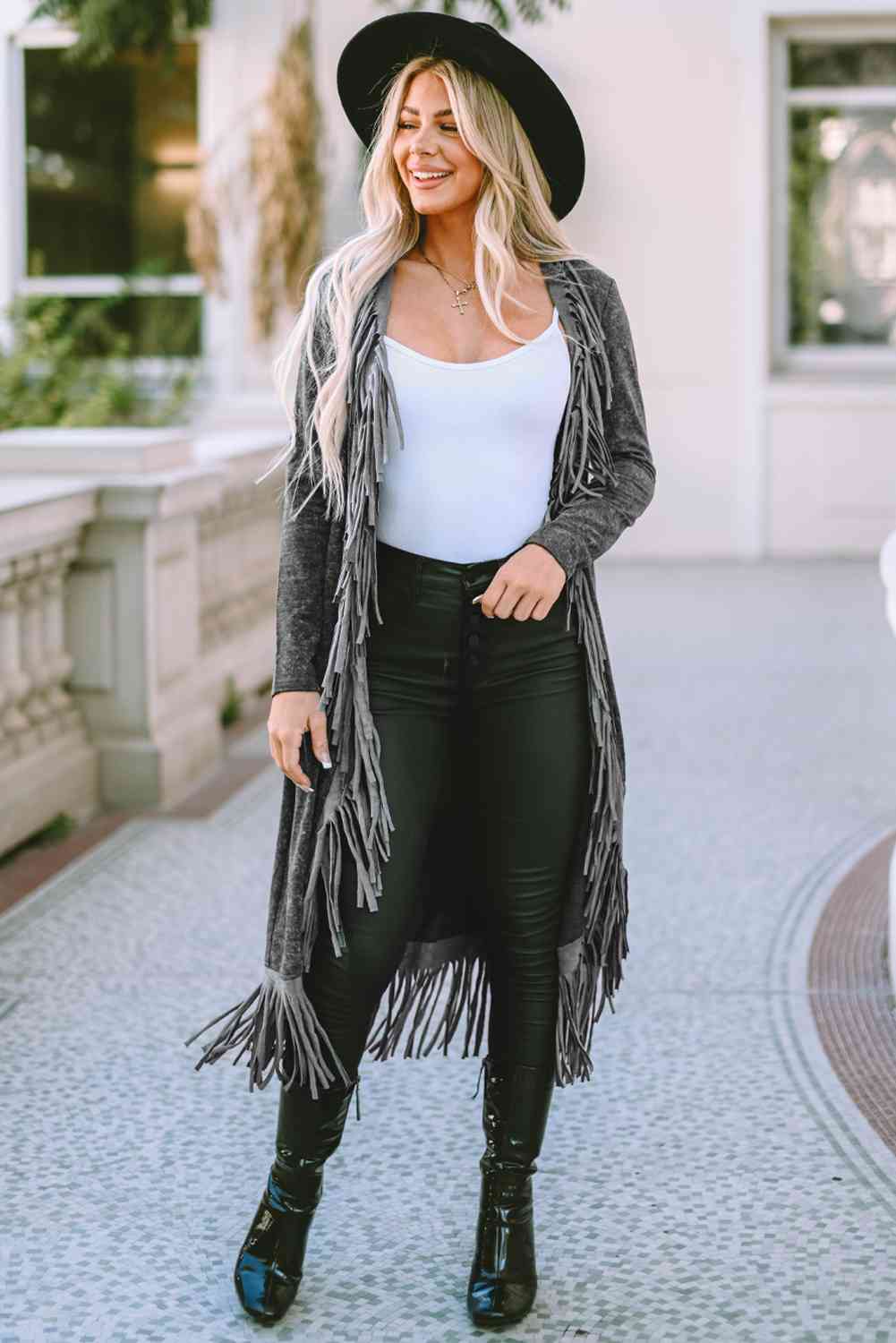 Fall Fringe  Cardigan