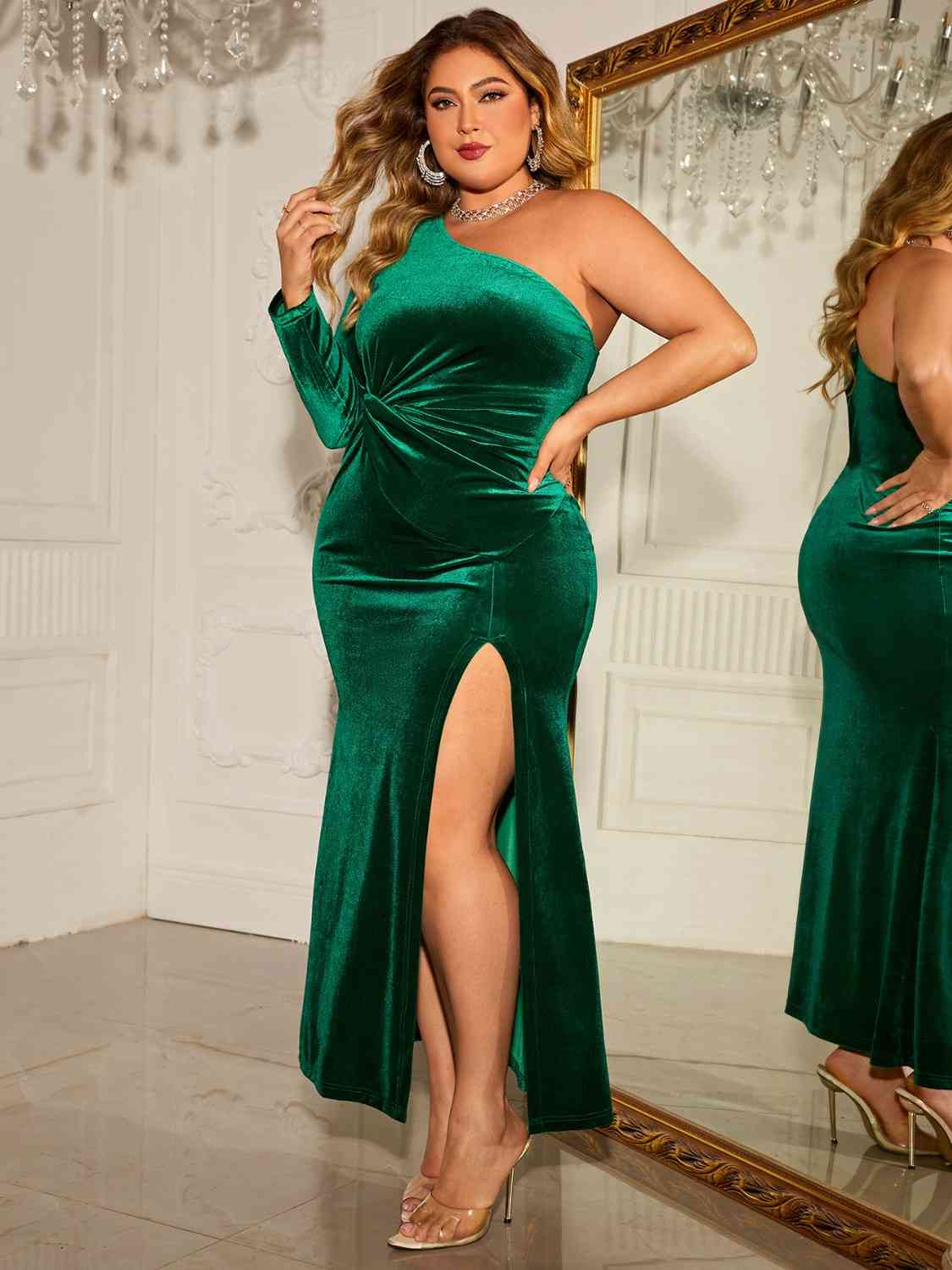 Green Ivyish Plus Size Dress