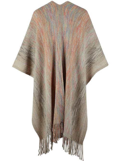 Keep Warm Fringe Poncho