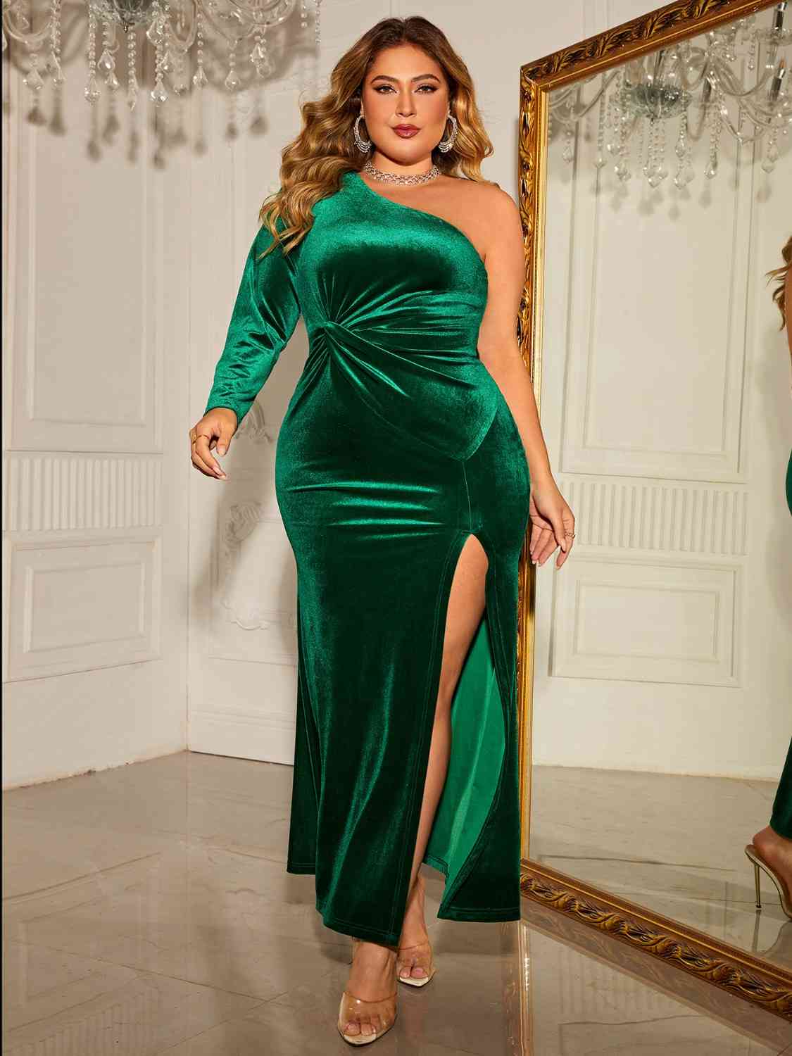 Green Ivyish Plus Size Dress