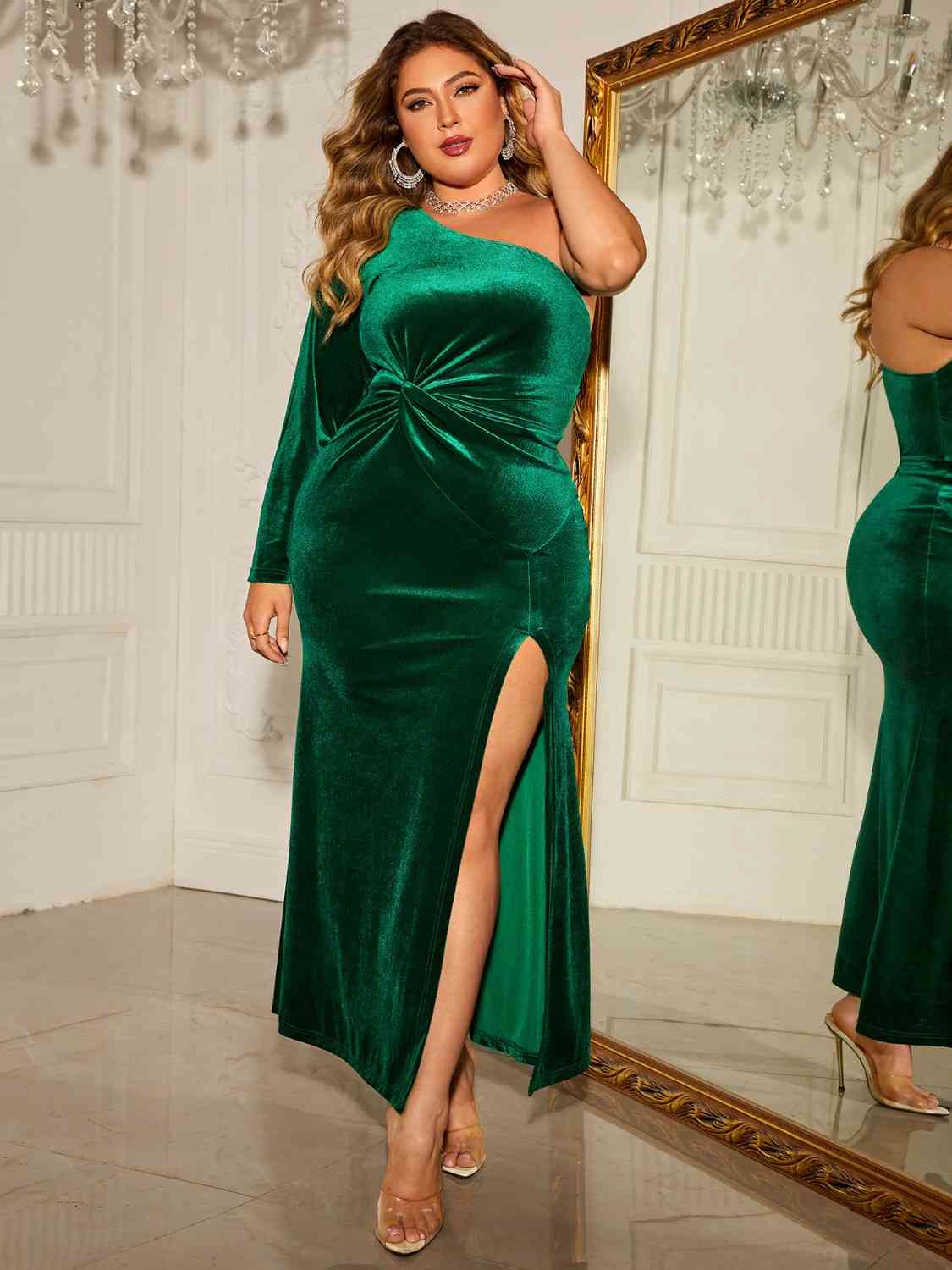 Green Ivyish Plus Size Dress