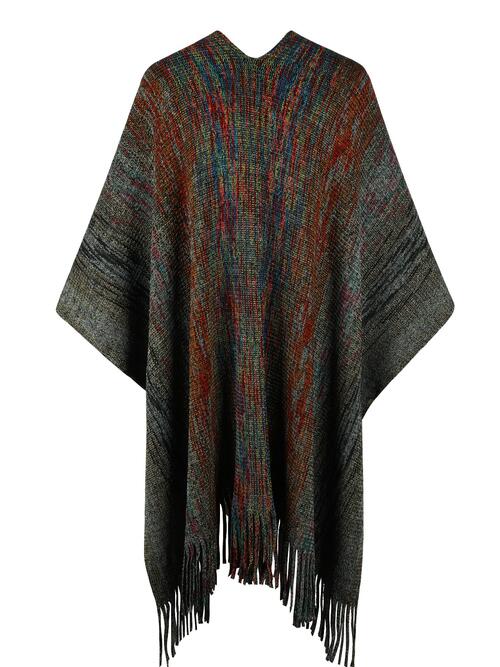 Keep Warm Fringe Poncho