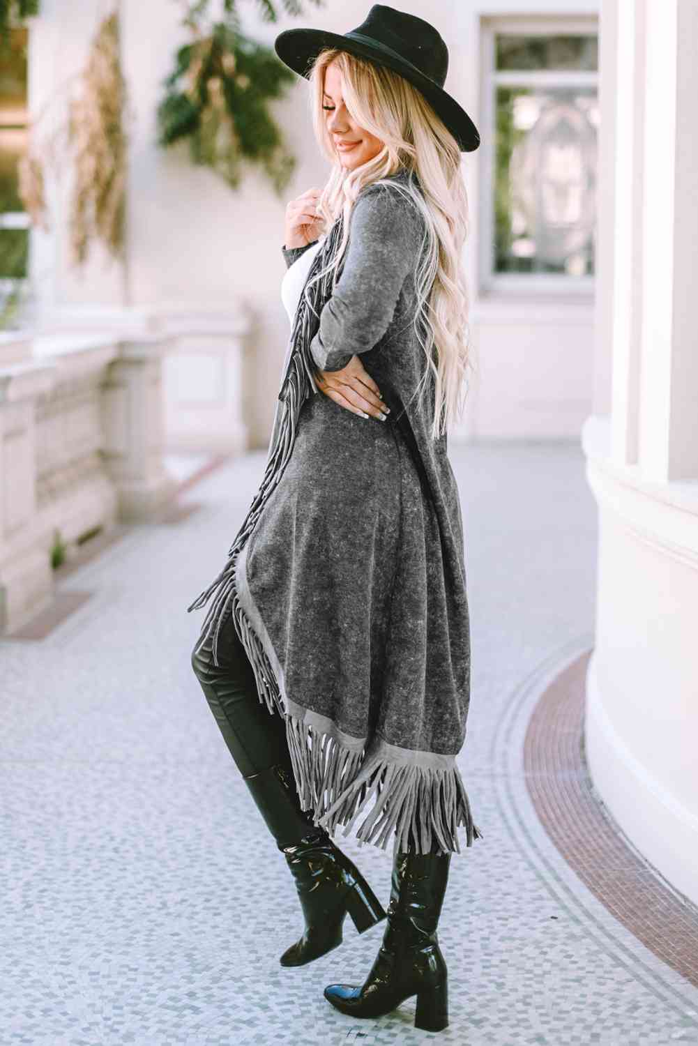 Fall Fringe  Cardigan