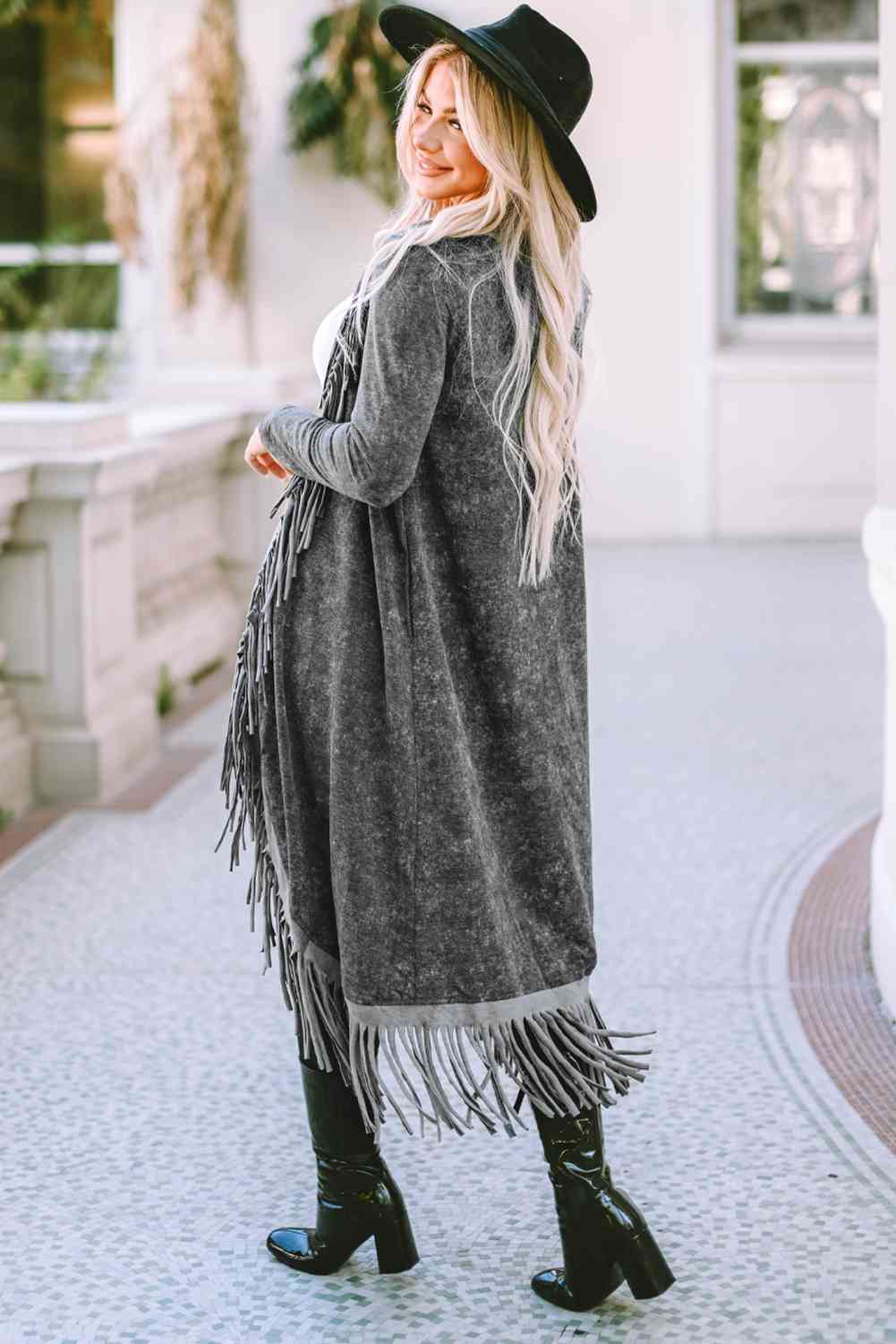 Fall Fringe  Cardigan