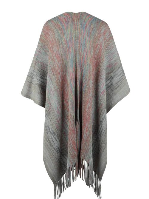 Keep Warm Fringe Poncho